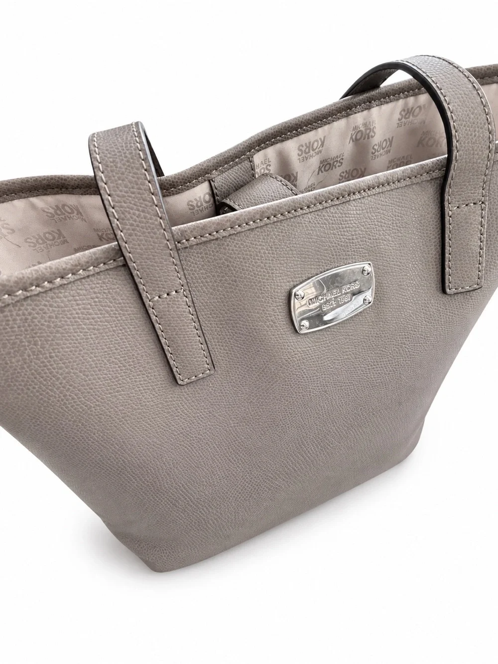 ✨ Michael Kors Jet Set Travel Tote Bag Saffiano Leather Taupe/Gray ✨